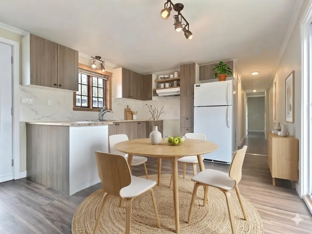 Furnished room — virtual staging result